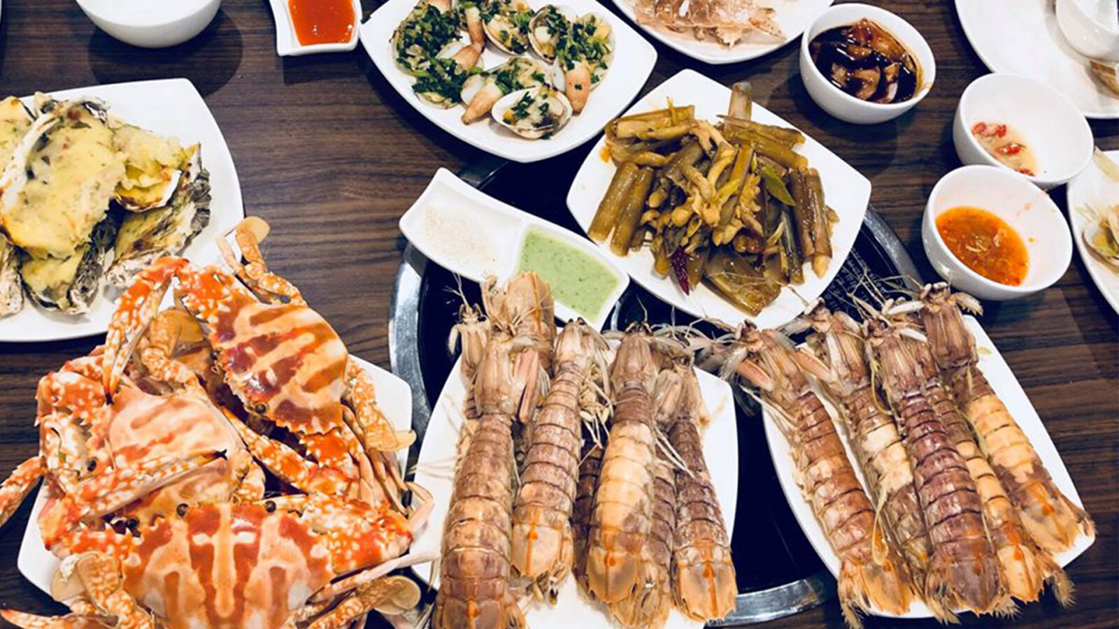 review buffet dragon sea thien duong hai san tai ha dong 2012