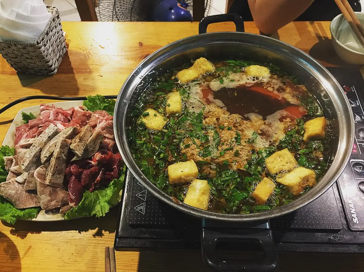 lau rieu cua bap bo ha noi 8