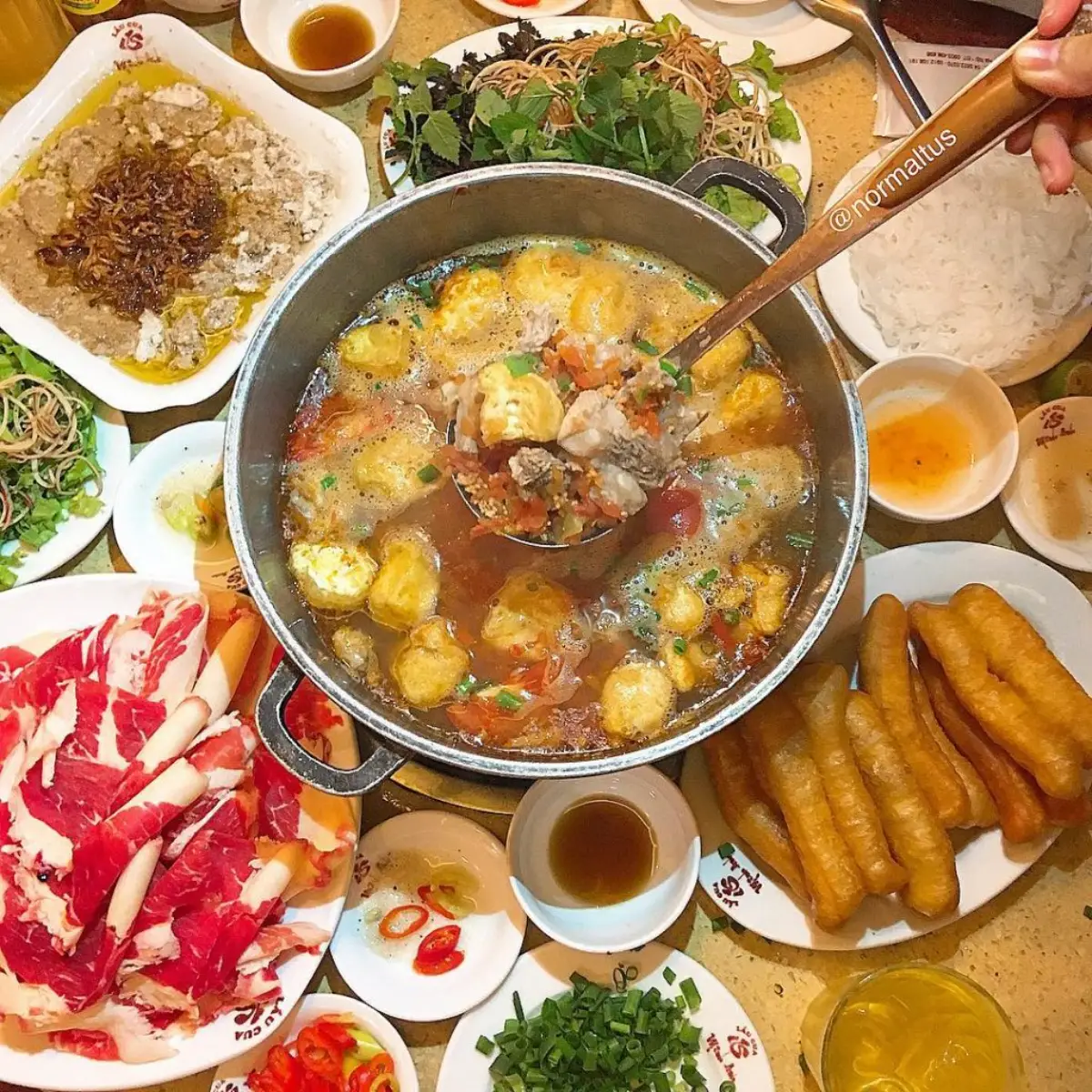 lau rieu cua bap bo ha noi 9
